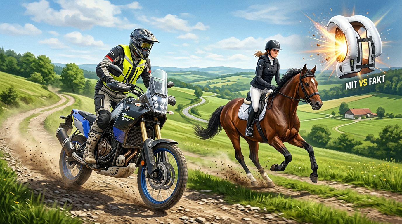 Airbag w kamizelkach motocyklowych i jeździeckich – 7 mitów, które nadal krążą wśród motocyklistów i jeźdźców